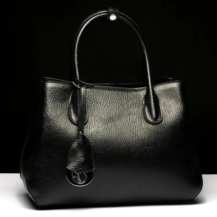 Lymech Brand China 2019 Handbag Custom Wholesale Charm Office Duffle Cow Genuine Real Leather Tote Hand Bag Women Ladies Female