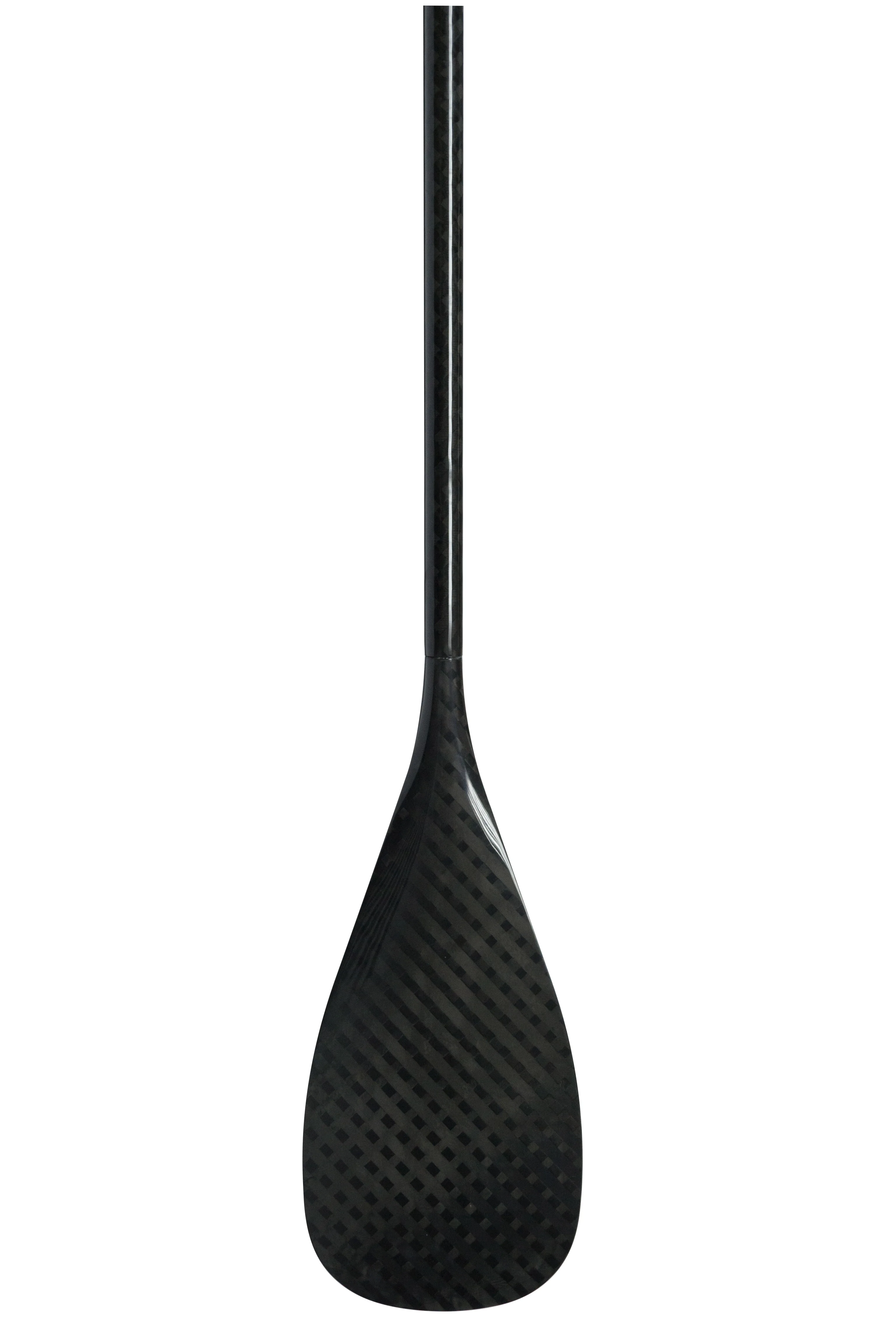 12k glossy black plaid grain carbon sup paddle for body board