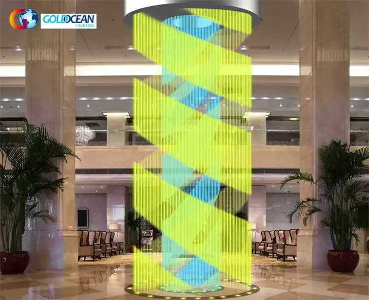 Shopping Mall Indoor Beautiful Round Digital Water Curtain