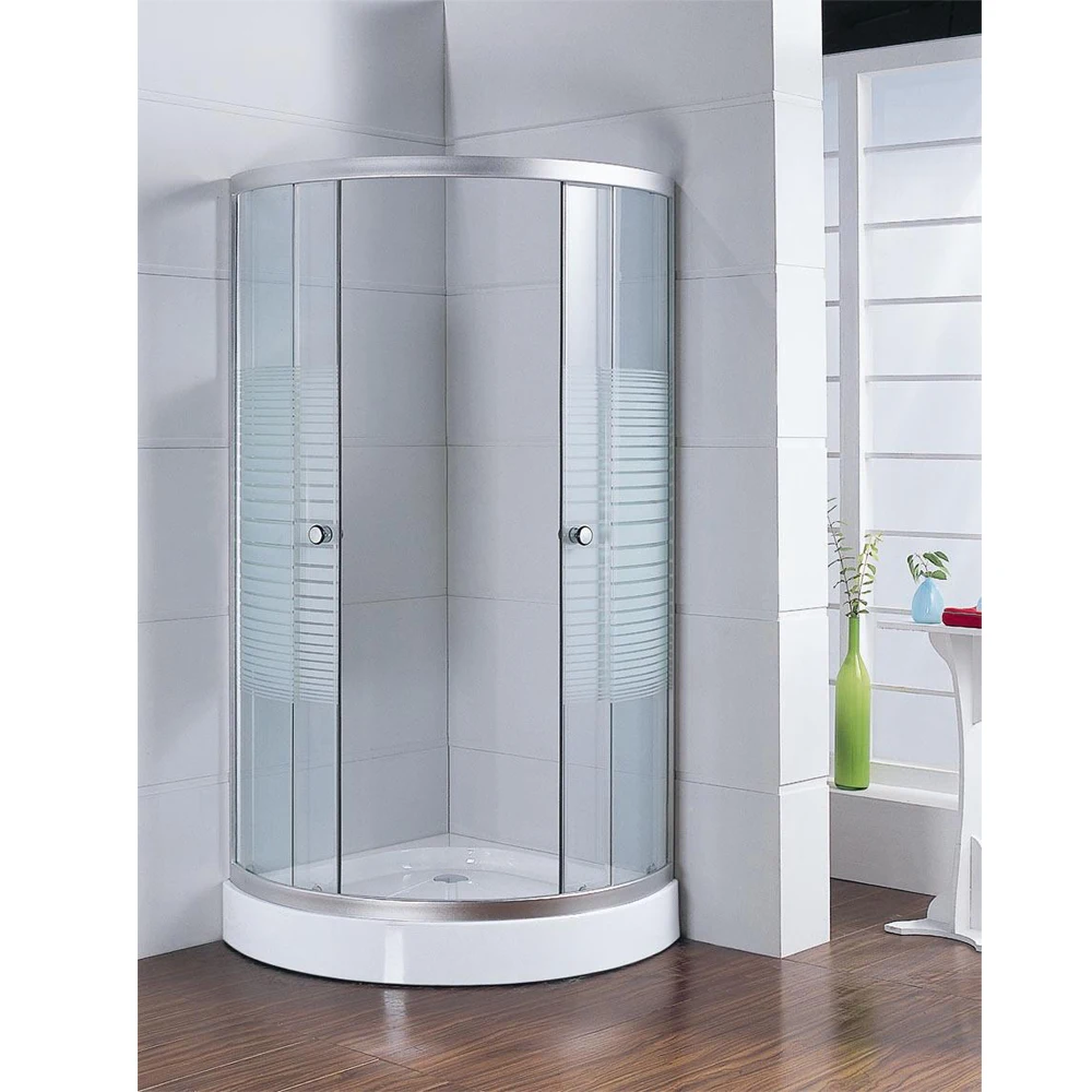 CE Standard Glass  Frame Sliding Door Aluminum Shower Enclosure
