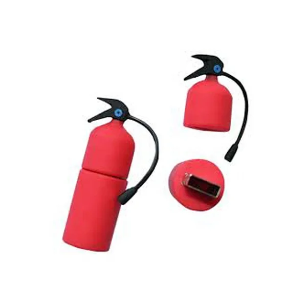 Fire Extinguisher Shaped Usb Flash Drive Best Promotional Custom Design Soft PVC High Speed USB 2.0 Plastic Printing Stock,new