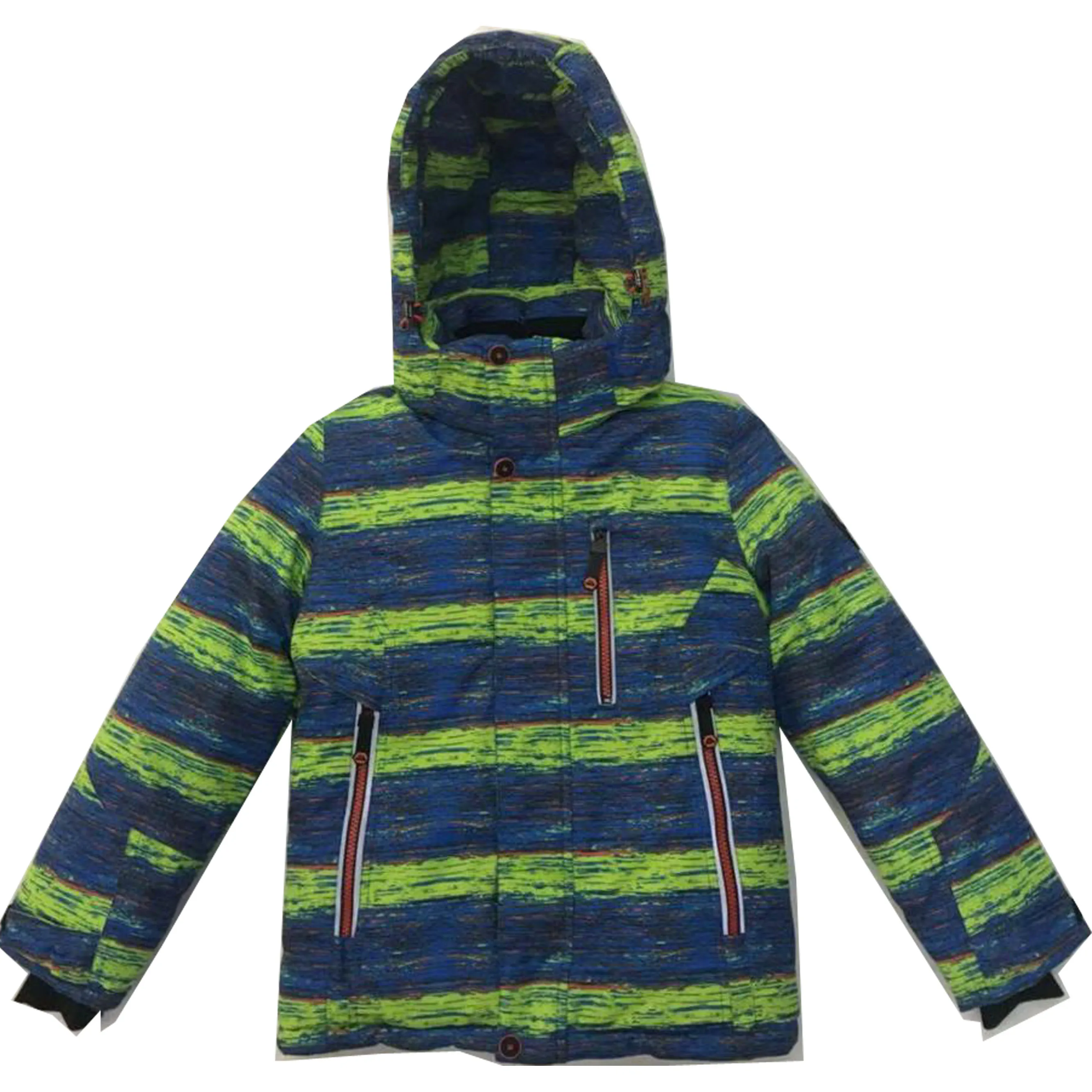 
 Простой детский Камуфляжный лыжный костюм с капюшоном  