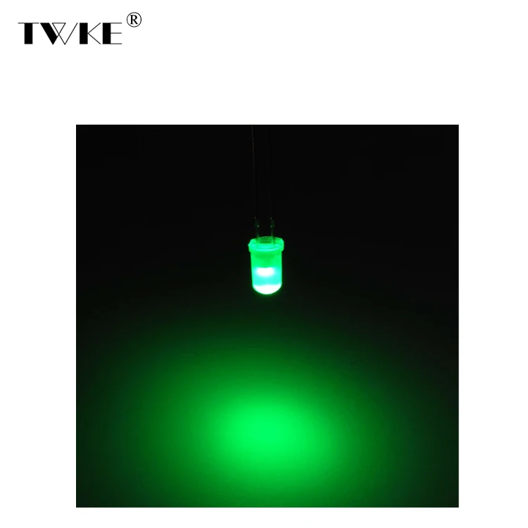 
Diffused Green Led Diode 3mm Through Hole Led 