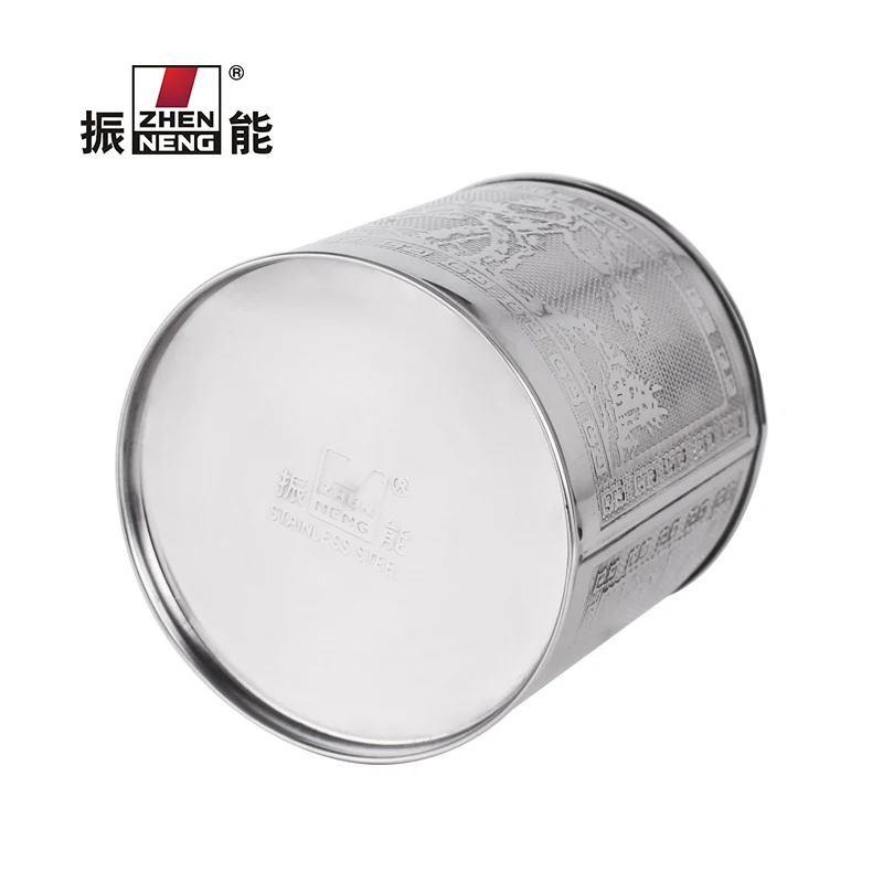 100g Stainless Steel Tea Tins Wholesale Round Customized Logo Luxury Tinplate Metal Black Tea Tin Container For Package