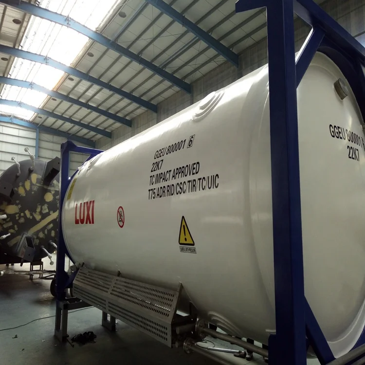 
T75 LNG ISO tank container can be shipped by road, railway and sea 