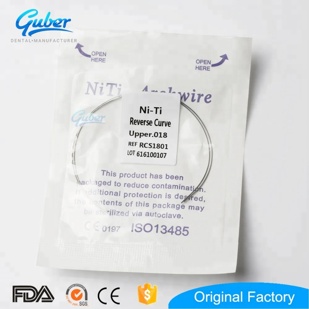 #Стоматологический обратный криволинейный провод 012 Ортодонтический NiTi обратный изогнутый сердечник