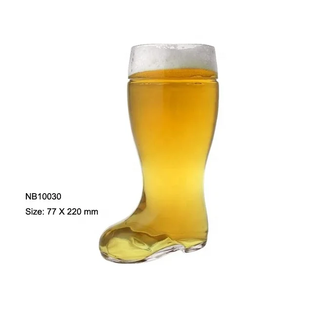 Handmade Glassware Manufacturer Large Boot Shaped Cup Steins Beer Glasses  Beer Glass