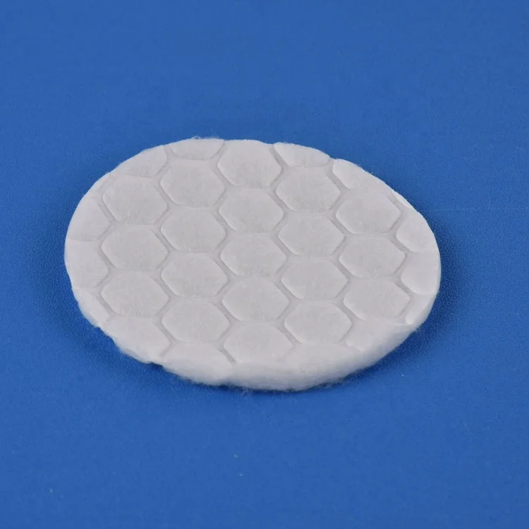 Women dry face cosmetic natural pure remover absorbent exfoliating facial makeup round beauty cotton pads