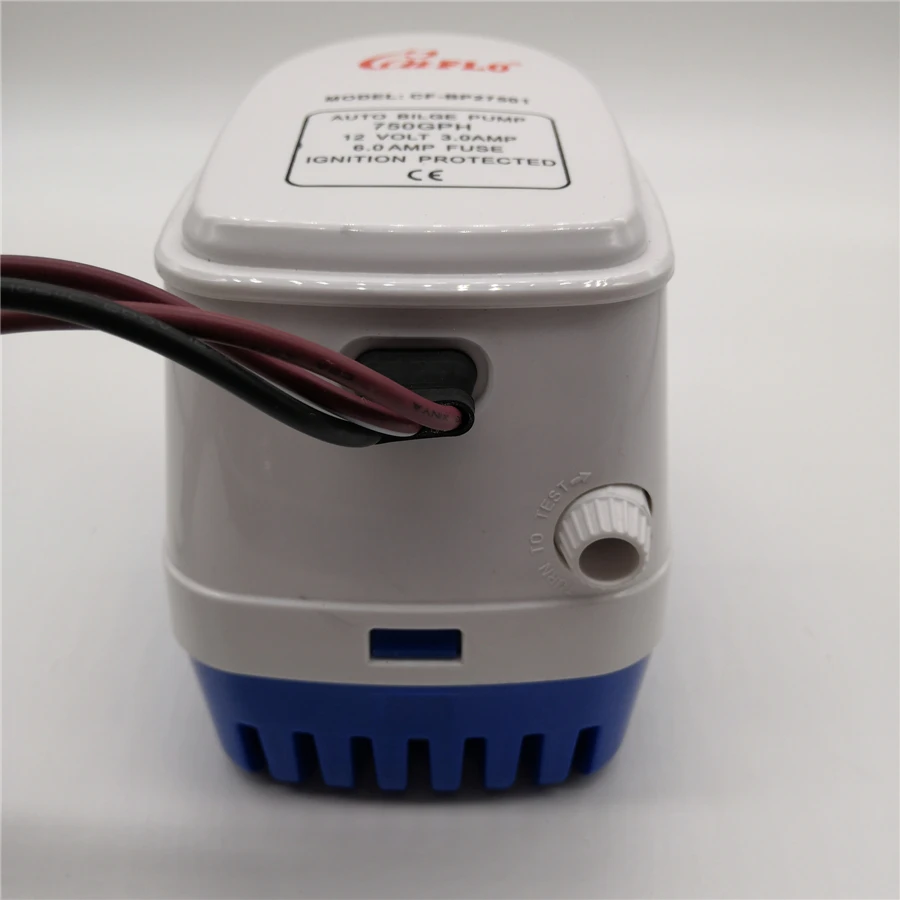 
750GPH DC Operated Marine Auto Bilge Pump 12V 24V for Boat Yacht 
