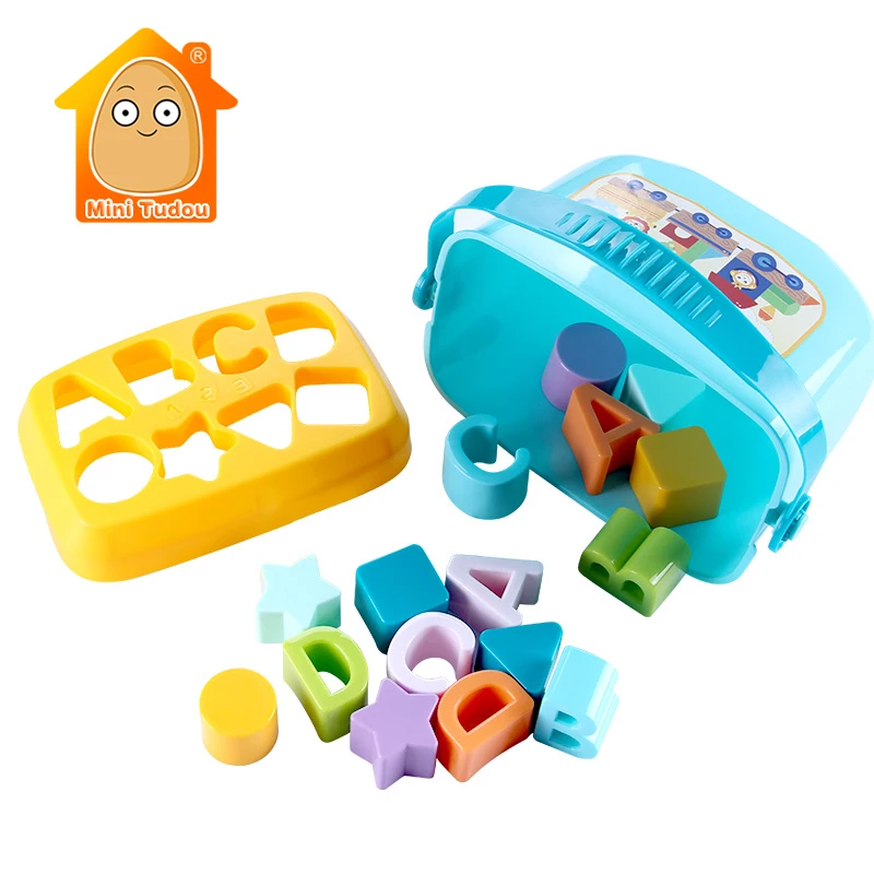 Baby First Blocks Colors &Shapes Matching Toy Children Educational Sorting Box Infants Toy