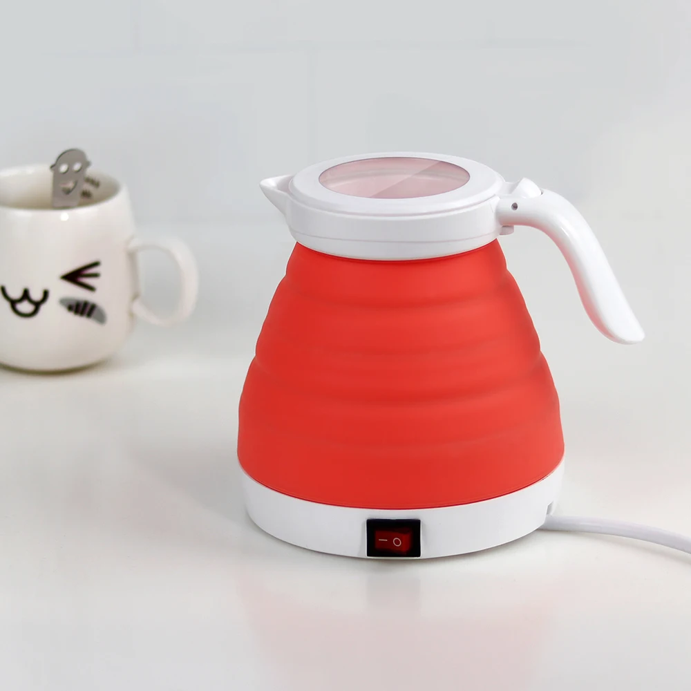 Высококачественный уникальный самый тонкий быстро Электрический Силиконовый складной чайник