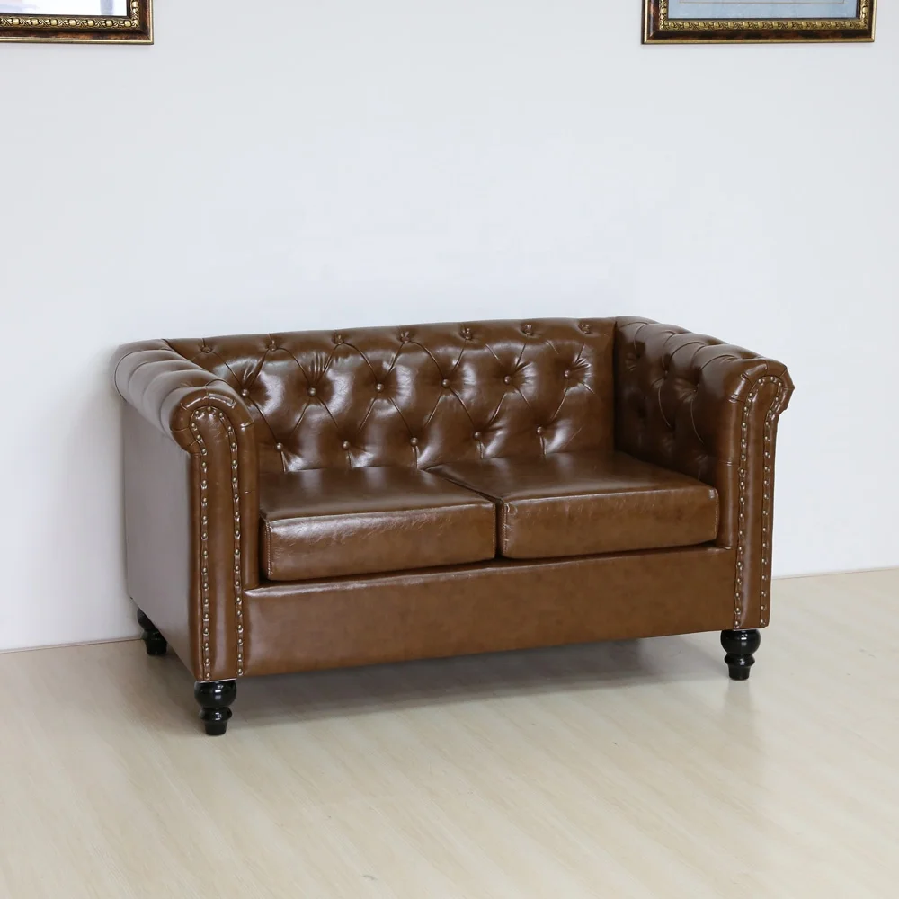 (SP-KS316) Customized modern leather chesterfield sofa factory price wholesale