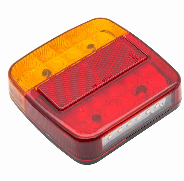 
European Type Square LED trailer tail light for RV Boat Trailer and Truck 