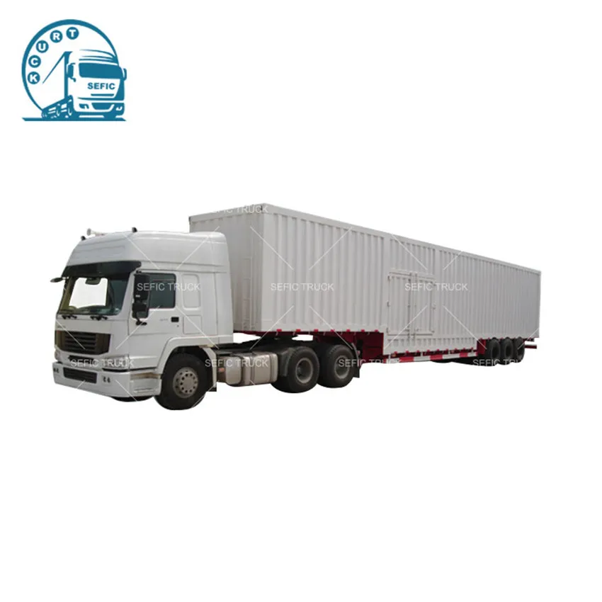 Factory Direct Container Semi Trailer 40ft Dry Van Semi Trailer For Sale