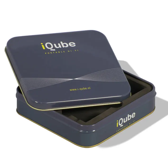 Custom Made Branded Stainless Steel Square Tea Packaging Box