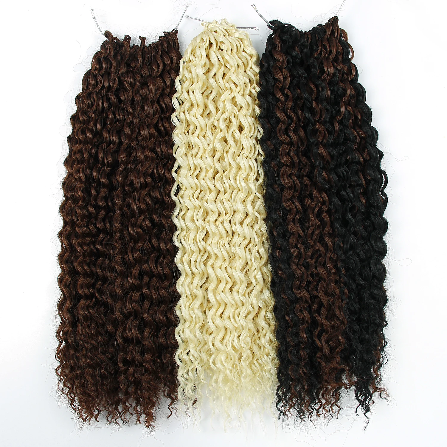
Russia Blonde #613 zizi braid hair micro wave hair extension synthetic 3pcs micro knot zizi twist crochet braid hair 