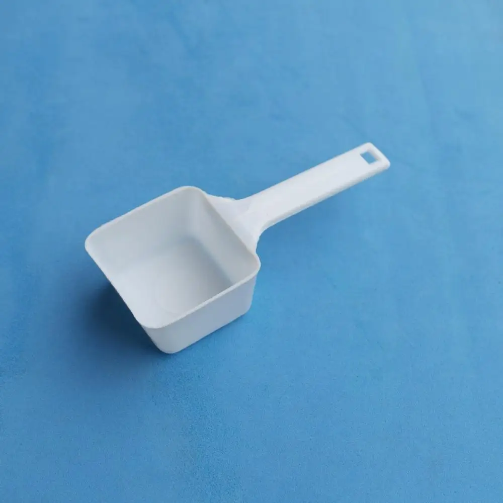 30ML washing powder spoon square plastic measuring spoon white PP plastic small spoon
