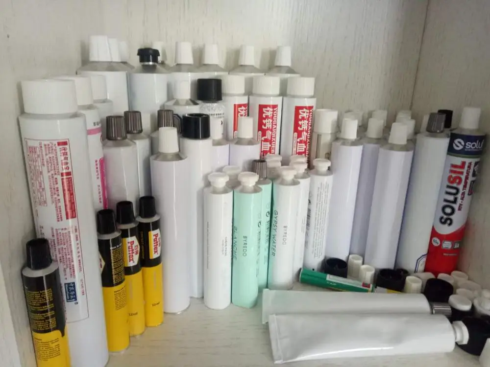 100ml Empty Paints Collapsible Aluminium Tube with octagonal cap