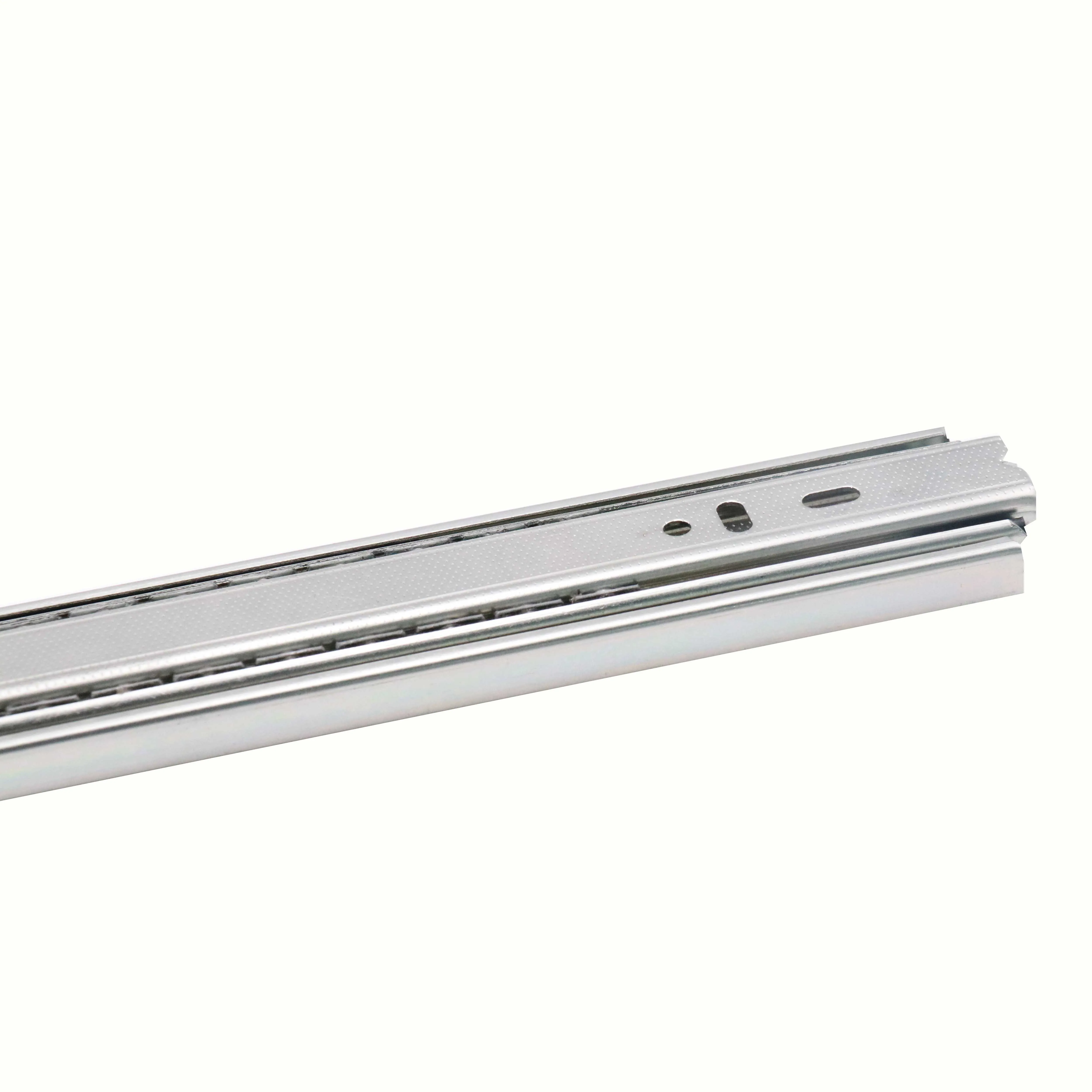 42MM slide out drawer channels telescopic three section linear ball bearing rail for furniture