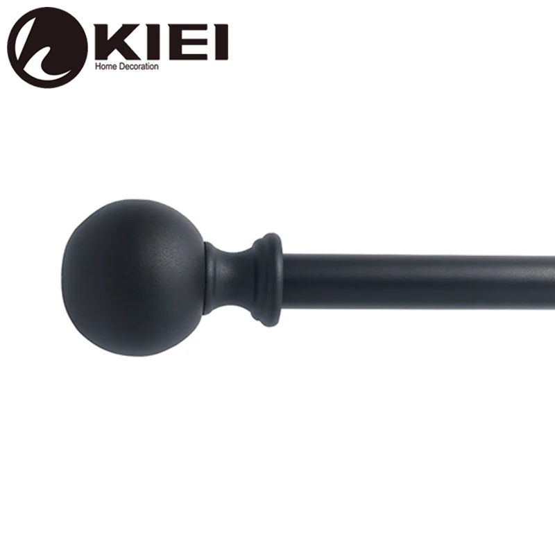 gold fluted double curtain pole brackets wooden curtain rod set