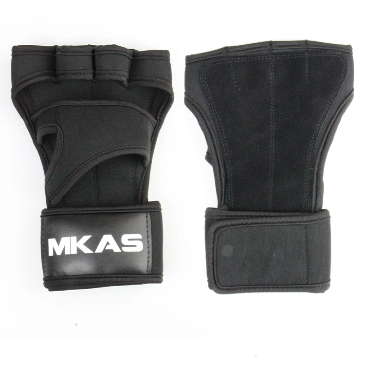 Custom Pull Up Weight Lifting Gym Gloves Cross Training Fitness Leather Fingerless Gym Weightlifting Gloves