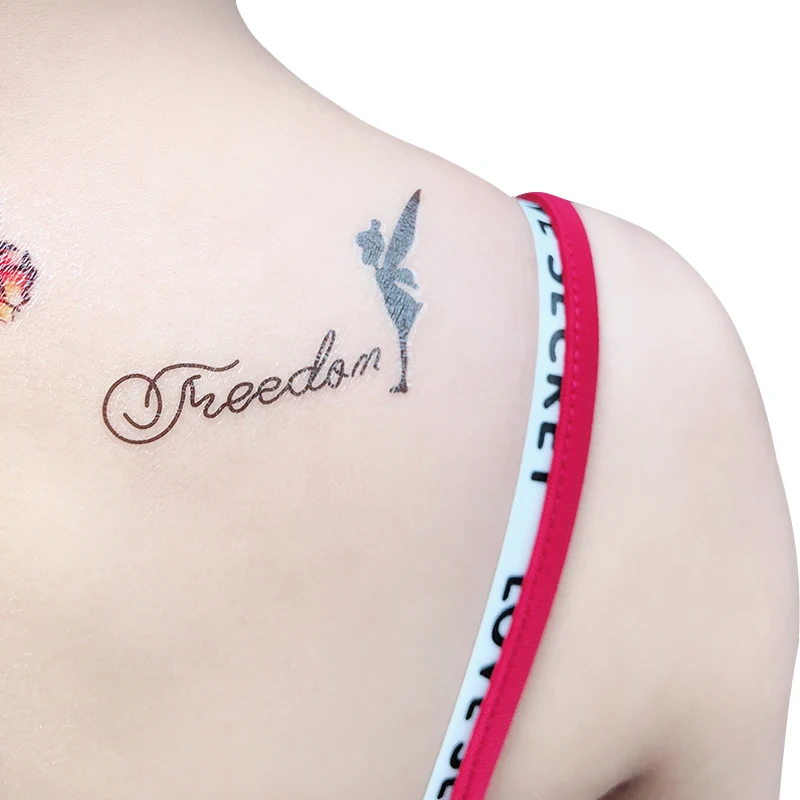 Waterproof Temporary Tattoo for Boys Girls Body Art Makeup Tattoo Sticker Spider Butterfly Rose