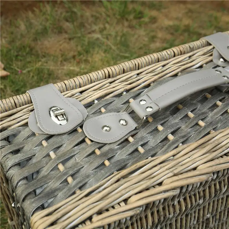 Hot Sales Decorative Food Wicker Picnic Basket for Baby Carton Multifunction Storage Baskets Handmade Weaving