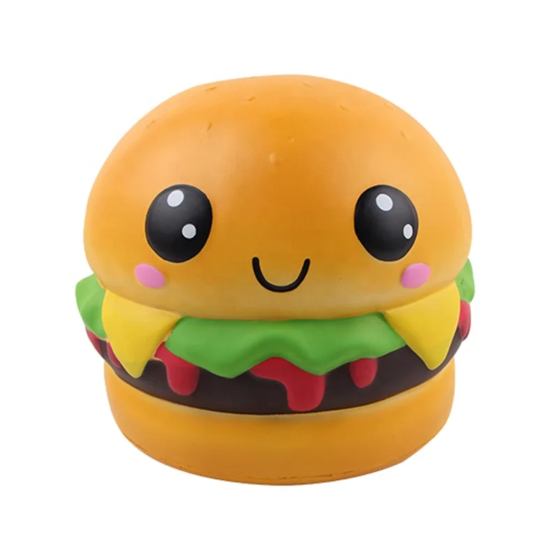 Manufacturer 22cm Jumbo Squishy Kawaii Hamburger Soft Slow Rebound Squishy Food Stress Relief Toy Giant
