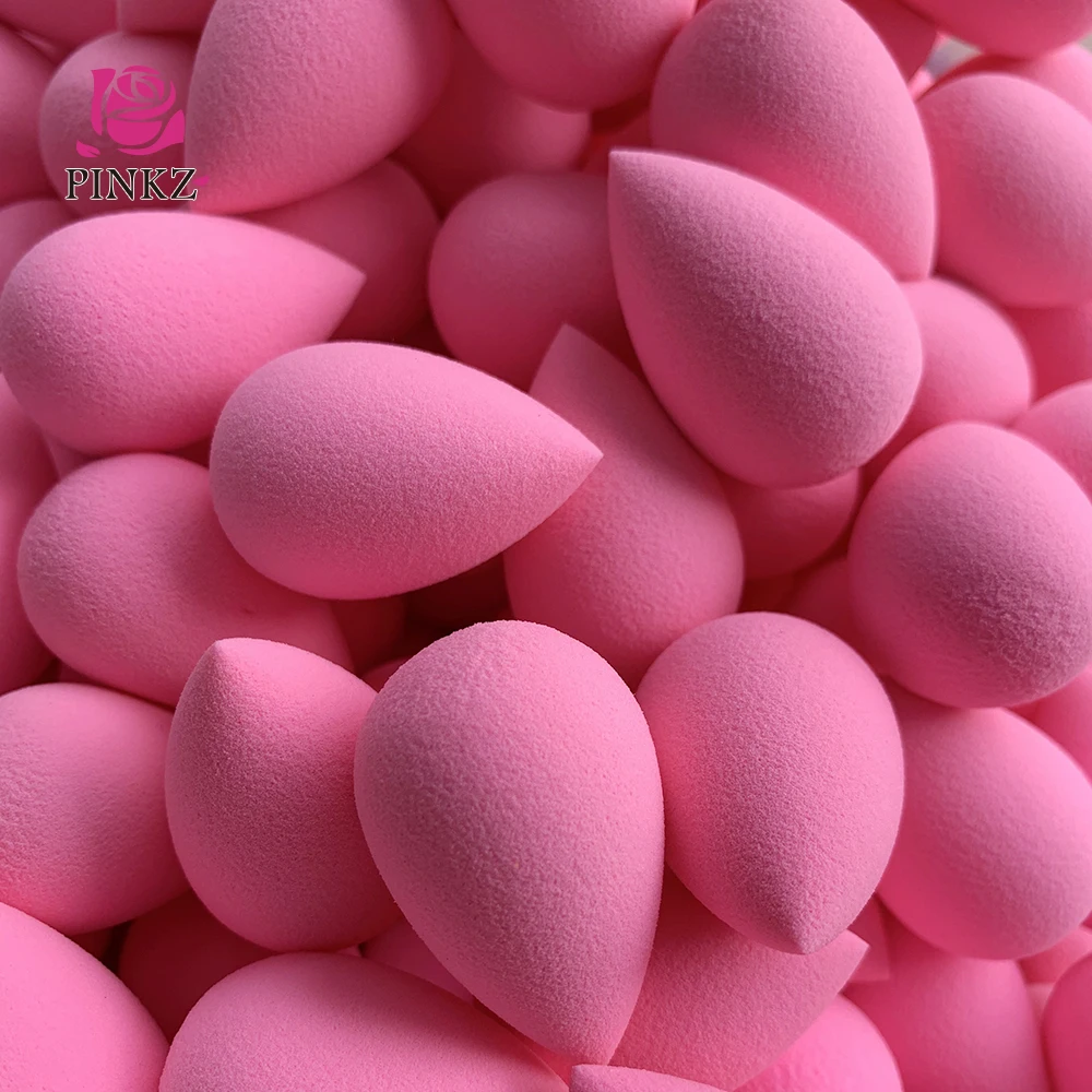 Latex free Pink teardrop mini makeup sponge blush blender for foundation /concealer factory price