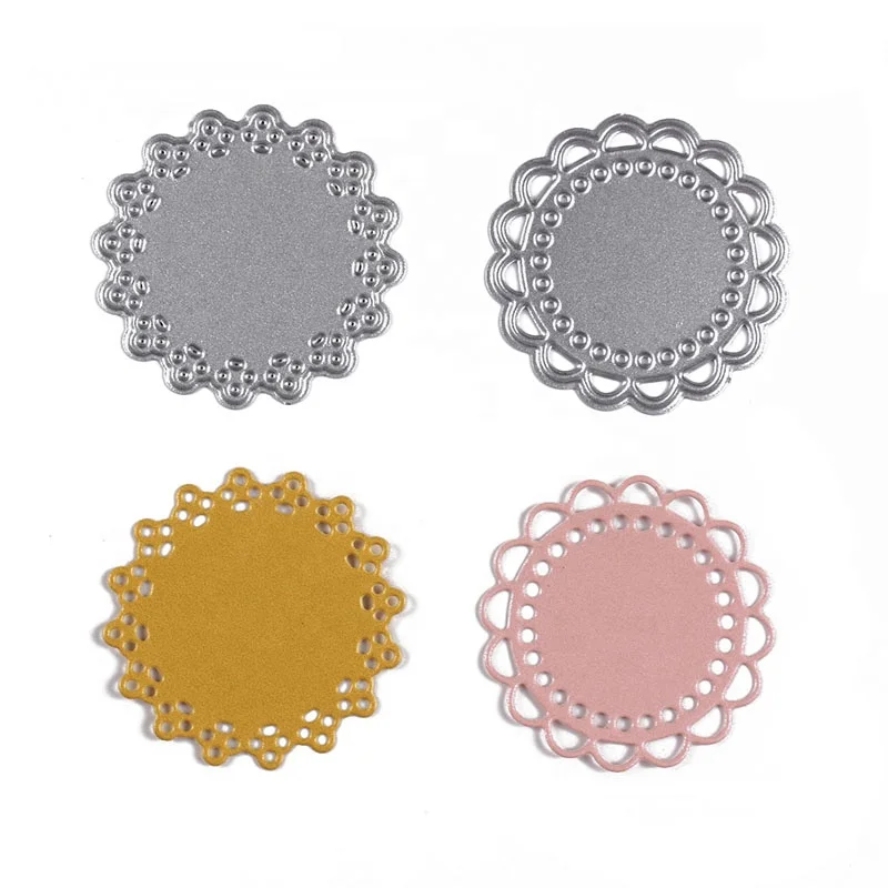 
Round Custom Scrapbooking & Paper Crafting Metal Curve Stencil Cut Die JT151 