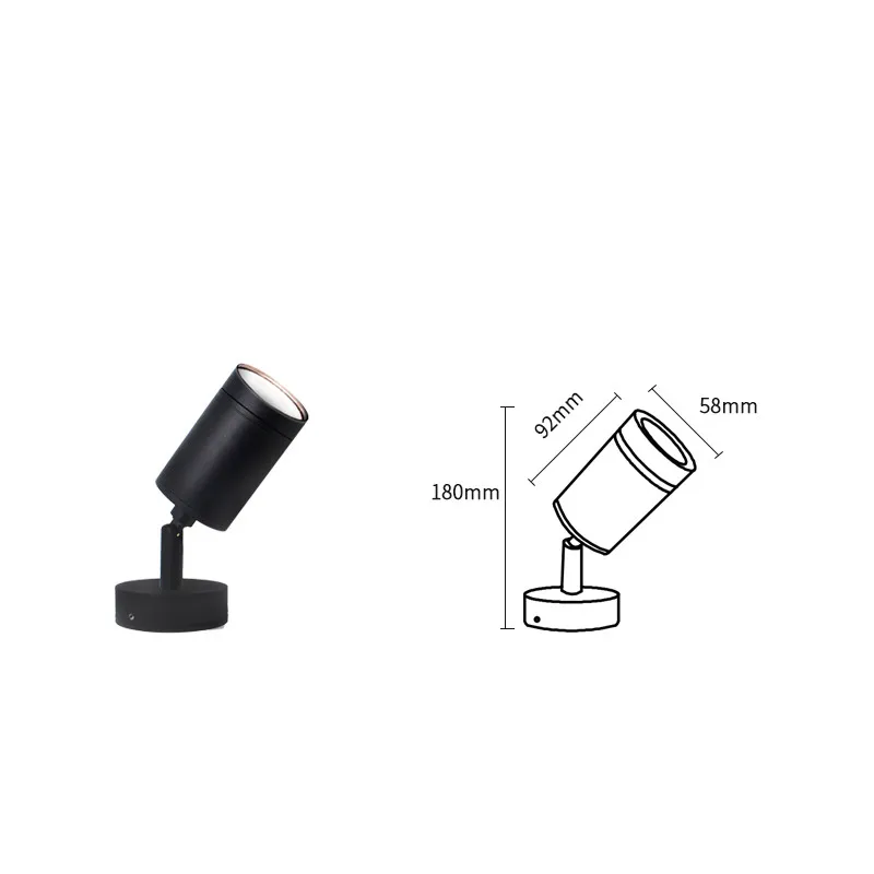 LED outdoor landscape lighting 110v pathway light outdoor garden lawn spotlight waterproof Gu10/G5.3