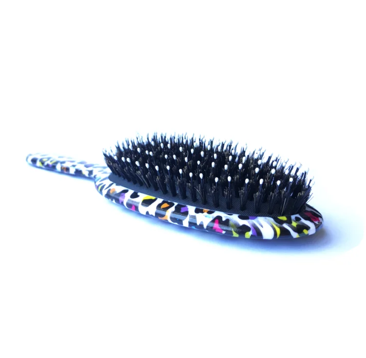 Baby Brush Pp Diane Wholesale Well Design Comfortable Goat Hair Round Plastic Hot Customized 2018 Nylon Laser Black Pink