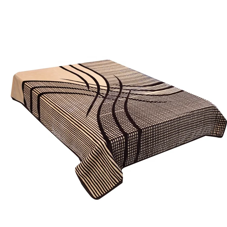 China manufacturer new pattern 200X230CM 3-6Kg 2 ply embossed mink blanket