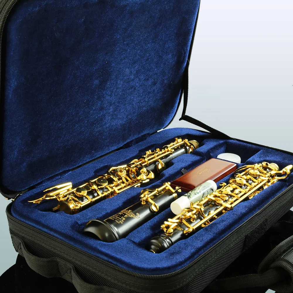 ROFFEE V8 Professional Performance Level Ebony Body Full Automatic Gold Plated Oboe