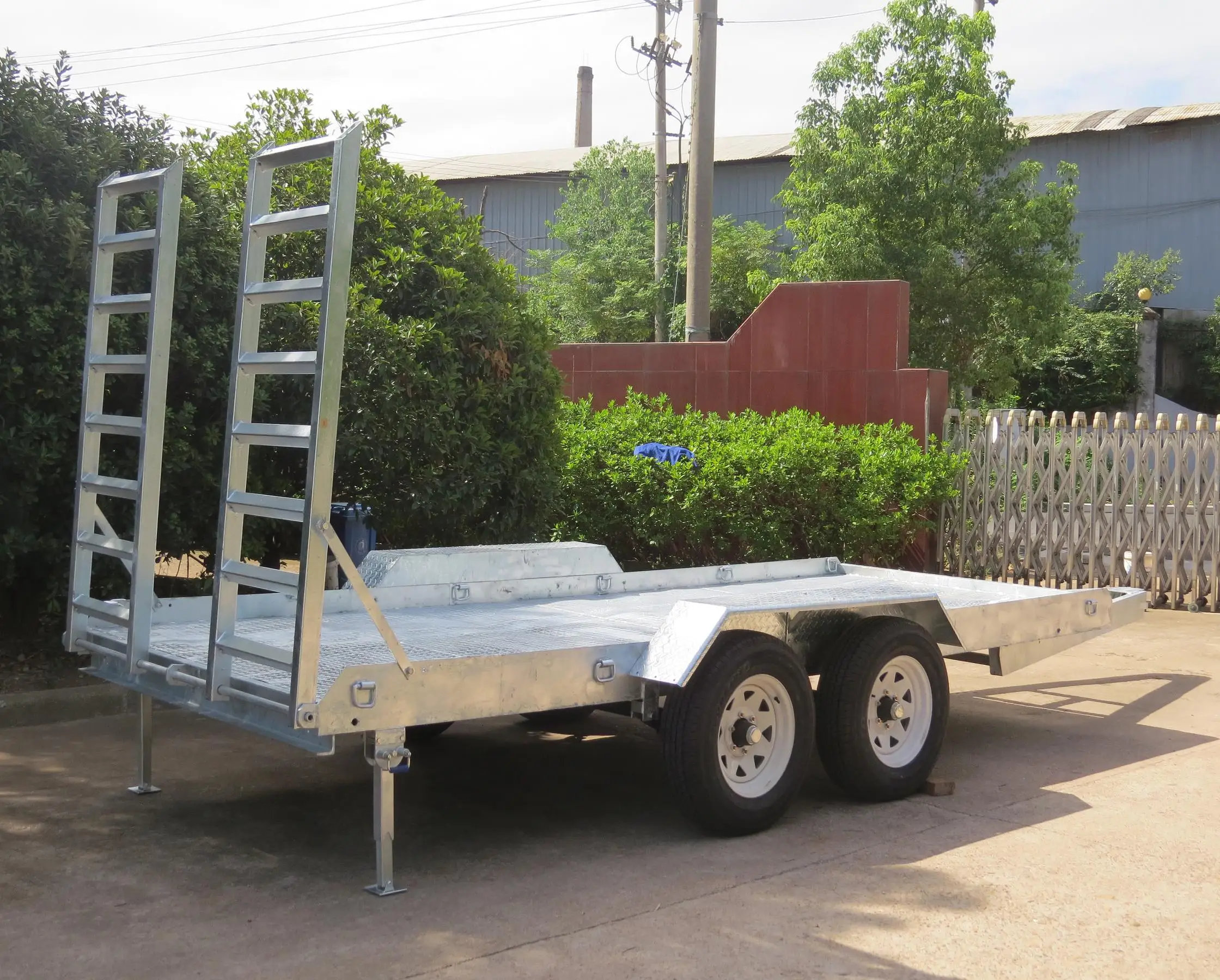 hot dipped galvanized 16x6ft Plant and Excavator trailer