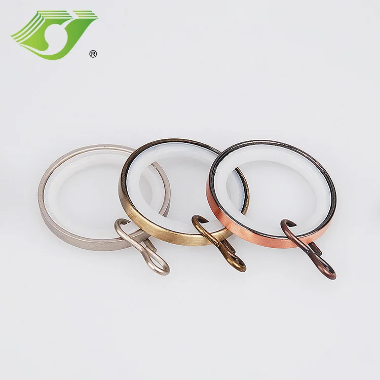 Stardeco цинковый сплав пластик типы Малый шторы кольца, 28 мм коврики никель высокое качество занавес кольцо