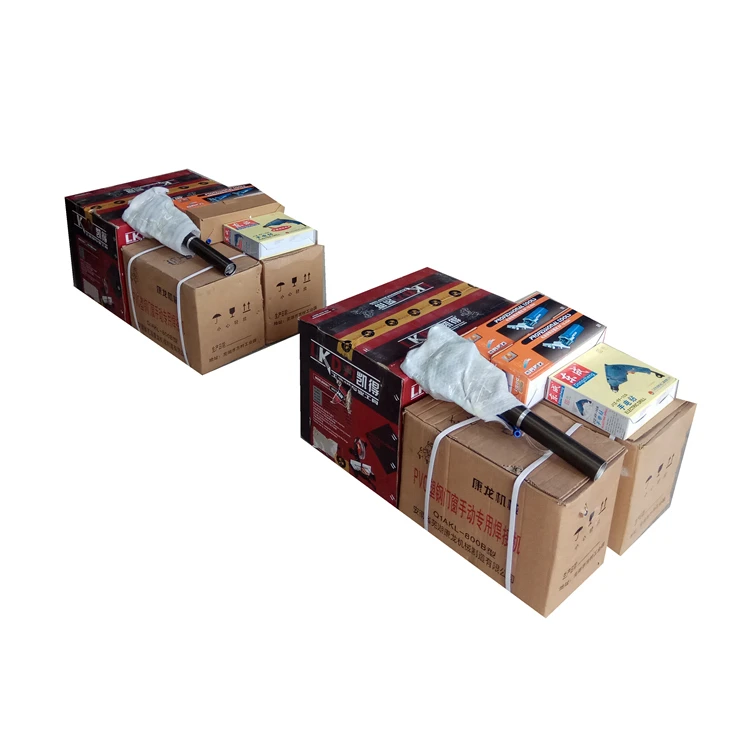 
Whole set portable upvc door window making machine 