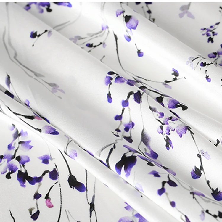 2019  Wholesale 14cm/140cm 100% fabric satin silk fabric