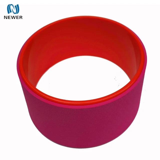 
China Manufacturer wholesale high quality eco premium fitness exercise roller tpe abs custom logo yoga wheel 
