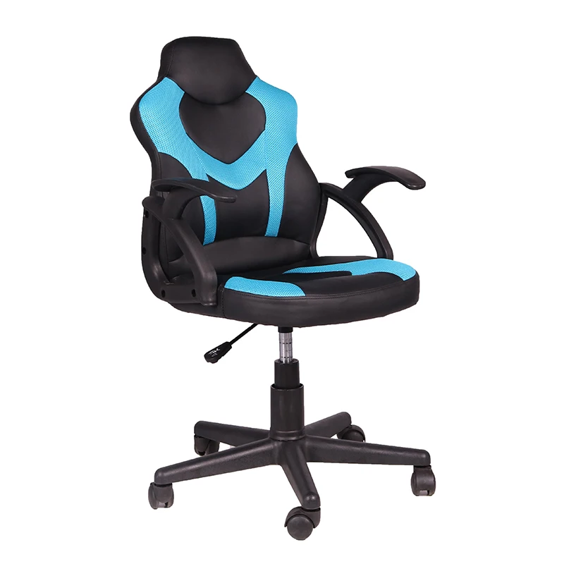 Aoda Seating Black & Blue Small Gaming Office Chair Computer Game Chair for Children