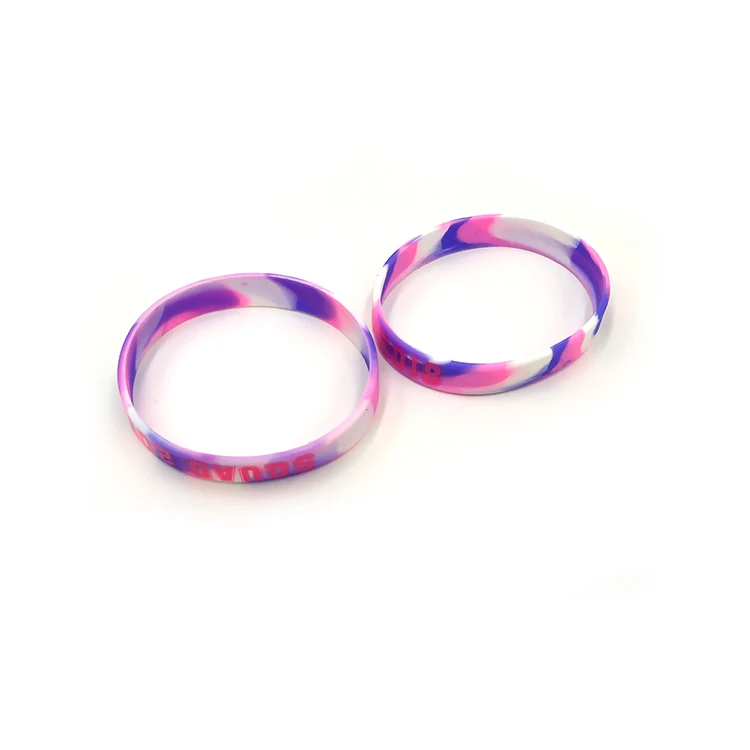 Недорогой эко цветной браслет рекламные силиконовые браслеты