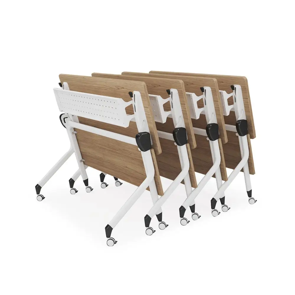 
Modern portable folding training table modular training room table flip top training table for office 