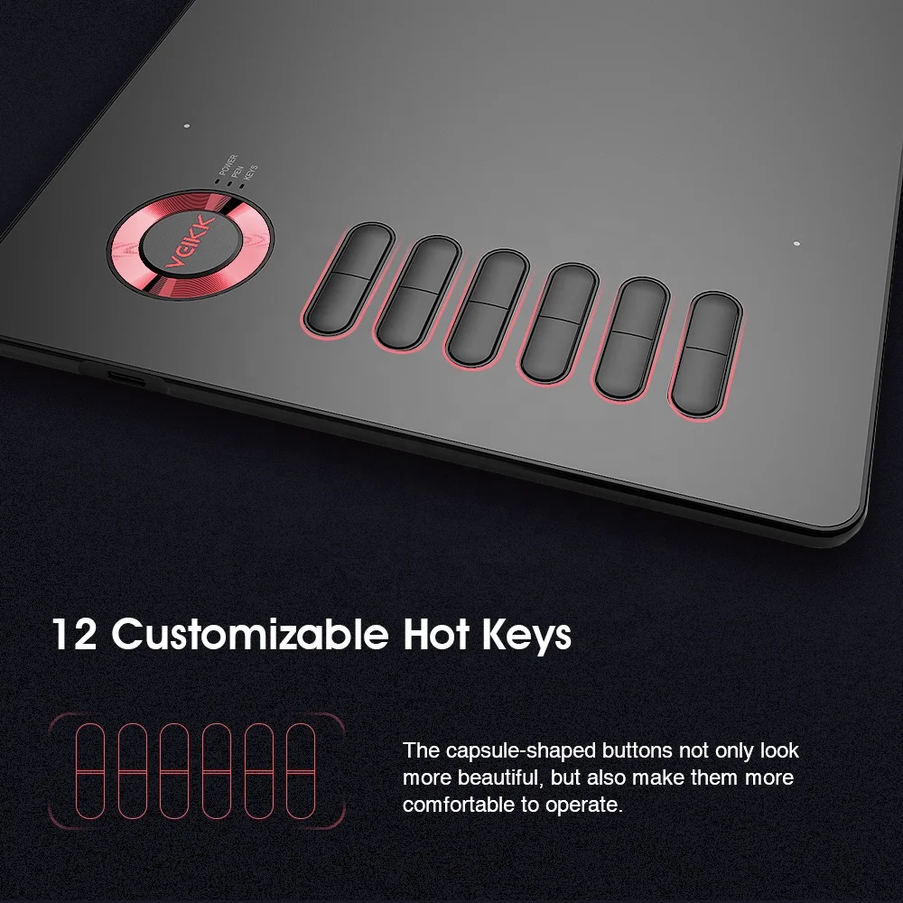 VEIKK A15 graphics tablet drawing software with express keys graphics tablet for 3d