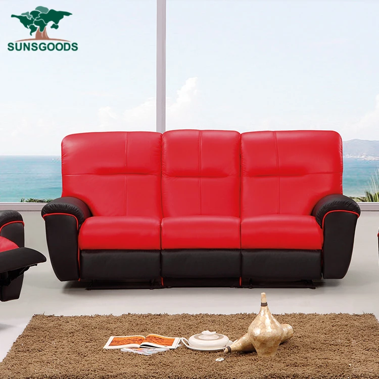 Natural and comfortable red recliner chair,red leather recliner chair,recliner with heat and massage