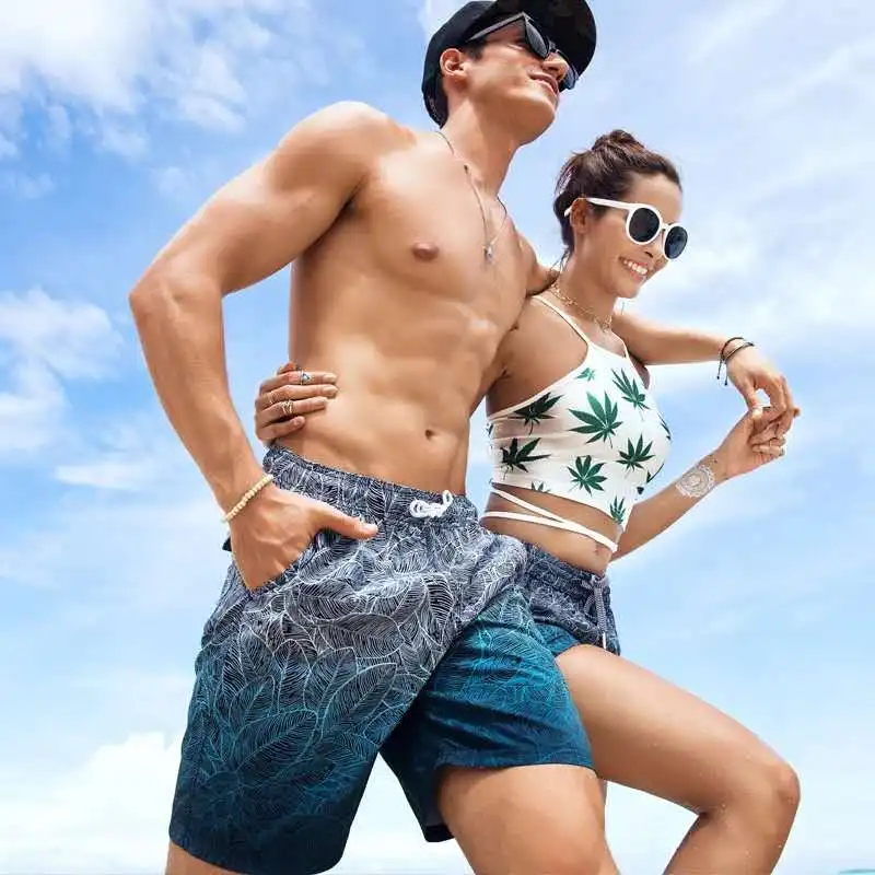 
228T 100% nylon taslon fabric with screen print for beach shorts 