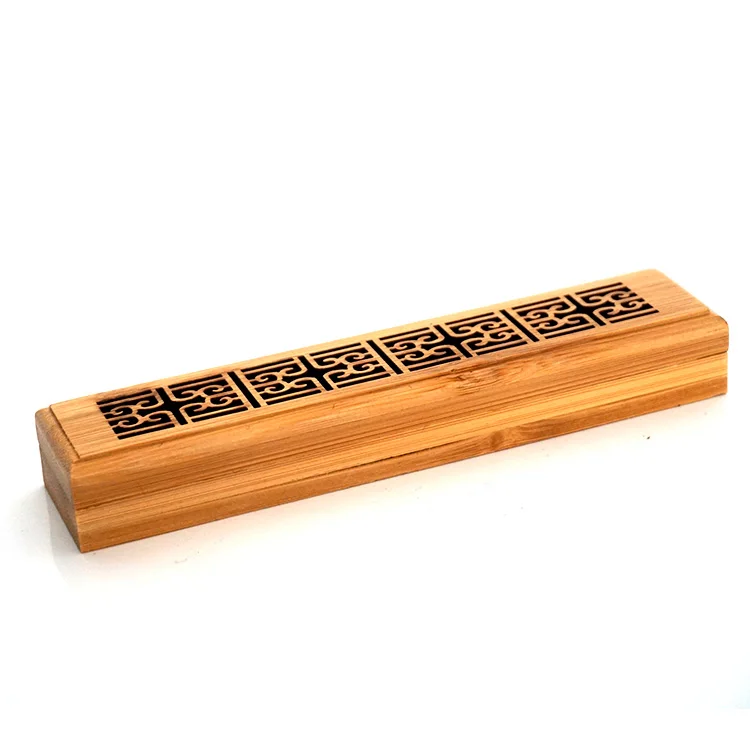 Custom mini natural bamboo incense burner incense holder