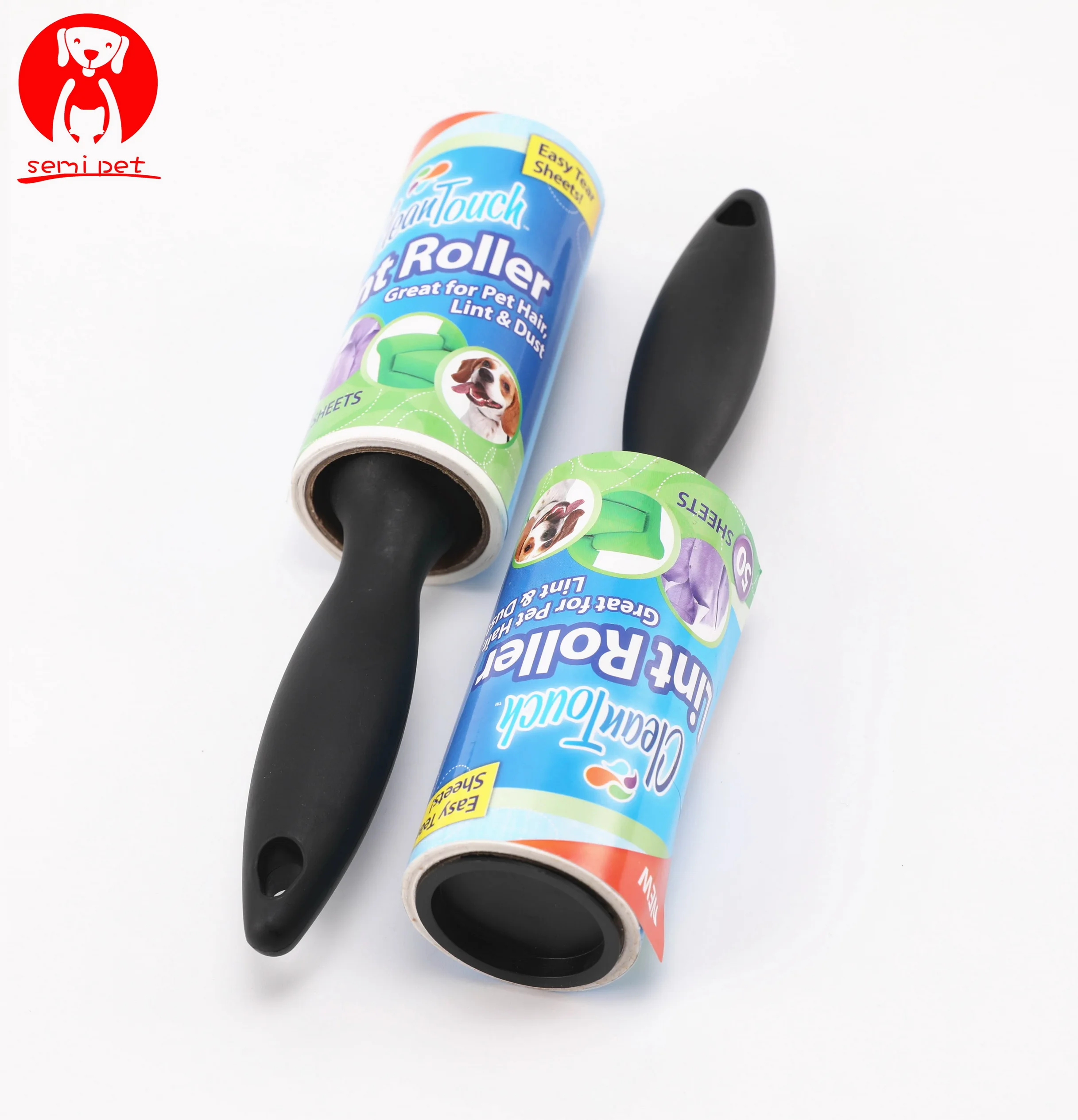 2019 New Lint Fuzz Pet Hair Remover Rolller Cloth Cleaning Removal 50 Sheets Sticky Paper Household Merchandises