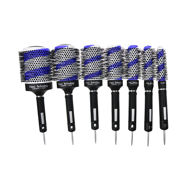 
Thermal Ceramic Round ionic Hair Curling brush 