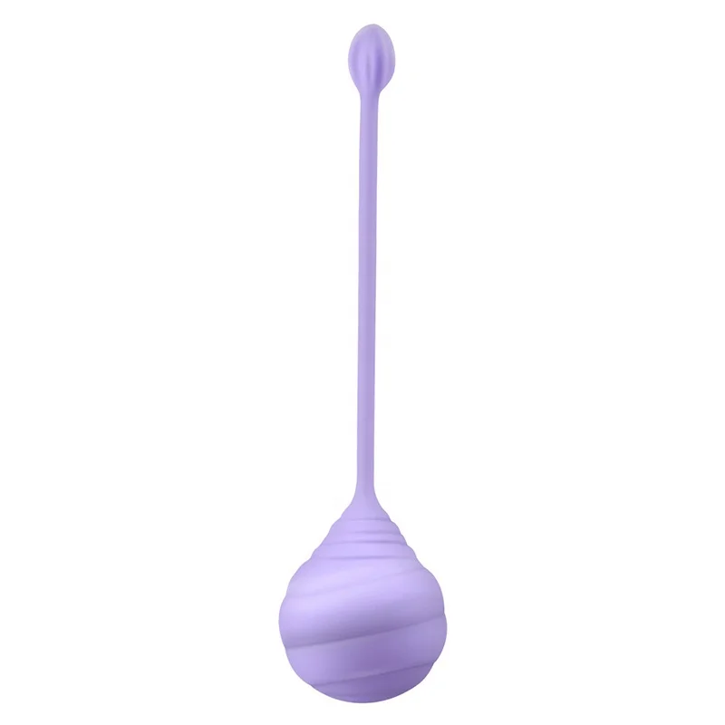 
Hot sell purple and pink sex product love smart balls for woman Medical Soft Silicone sex toy kegel ball for woman 