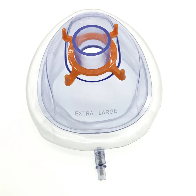 Protective Isolation Factory Making Medical Pvc Disposable Anesthesia Face Mask